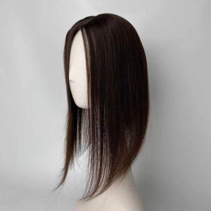 Topper Capelli Donna Giunone — Infoltimento con Clips, Effetto Riga Naturale