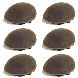 Set Risparmio 6x protesi capelli uomo in French Lace