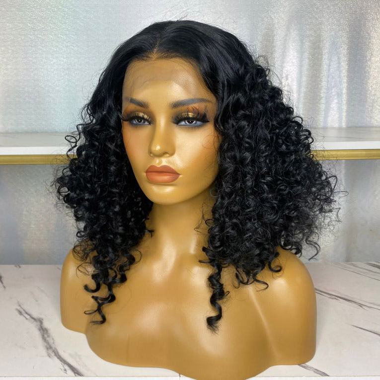 Parrucca Capelli Sintetici Corti Castani Ricci Da Donna | Leoni&Zazzera - Foto 9